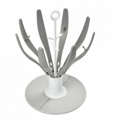 EGOUTTE BIB PLIABLE FLOWER GRI/BLAN 243