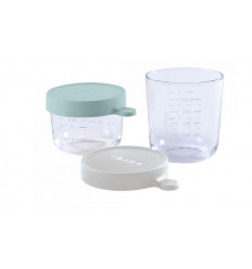 2 BEWAARPOTJ GLAS 150AIRYGRN/250MGRY 243
