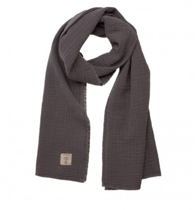 MUSLIN NURSING SCARF ANTHRAC 64X210 211