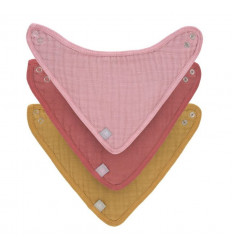MUSLIN/TERRY BANDANA ROSE/ROSEWD/MUST 21