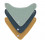 MUSLIN/TERRY BANDANA GREEN/NAVY/MUST 21