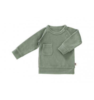 CARDIGAN VELOURS FOREST GREEN 3-6M 21