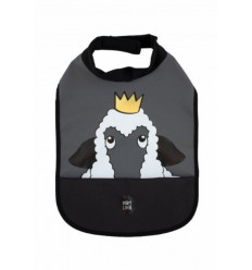 HIGH NECK BIB SHEEP CHARCOAL 201