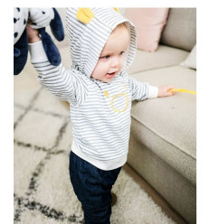 COCON CARDI CAPUCHE RAYE BIO 3M