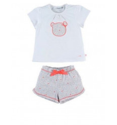 GRAPHIC PYJAMA GIRL 2 PCS COURT 12M