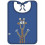 BAVOIR, BLEU ROYAL 30X45CM