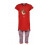 FILLES-FEMMES PYJAMAS, ROUGE VIF 3A
