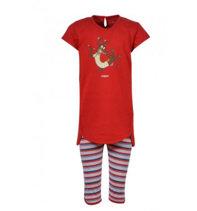 MEISJES-DAMES PYJAMA, FELROOD 3A