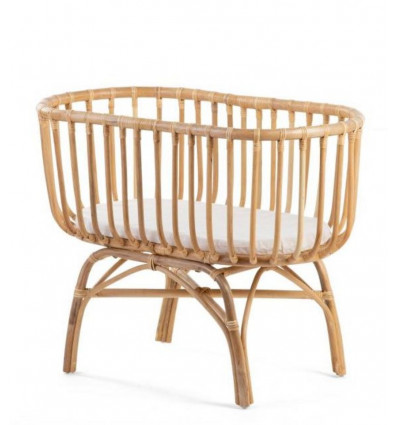 RATTAN WIEG 80X400CM + MATRAS 201
