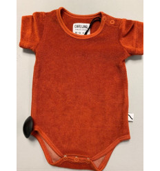 BASICS ROMPER SHORTSLEEVE CINNAMON 50/56