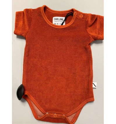 BASICS ROMPER SHORTSLEEVE CINNAMON 50/56