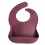 SILICONE BIB DUSTY ROSE 24