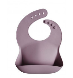 SILICONE BIB PALE MAUVE 24