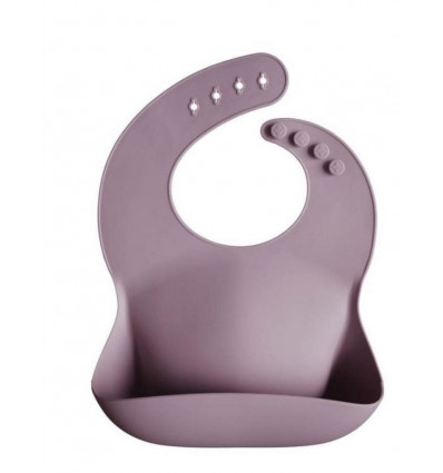 SILICONE BIB PALE MAUVE 24
