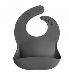 SILICONE BIB SILVER SAGE 24