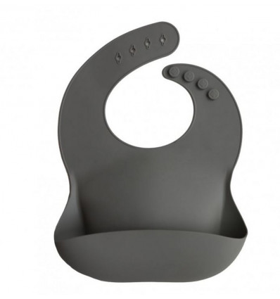 SILICONE BIB SILVER SAGE 24