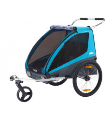 COAST 2XT BIKE TRAILER+STROLL BLUE 25