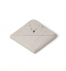 AUGUSTA HOODED TOWEL POLARBEAR SANDY 202