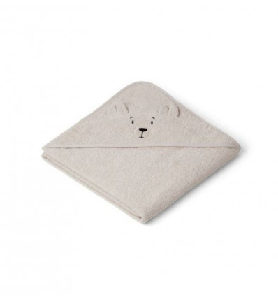 AUGUSTA HOODED TOWEL POLARBEAR SANDY 202