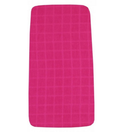 DRAP HOUSSE MOUSSELINE FRAMBOISE BERCEAU