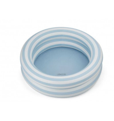 LEONORE POOL STRIPE SEA BLUE/CREME 202