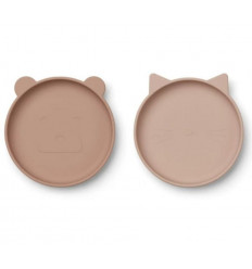 OLIVIA PLATE 2 PACK ROSE MIX 22