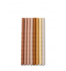 ZOE STRAW SET - 8 PACK ROSE MULTI MIX 21