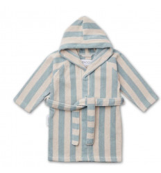 REGGIE BATHROBE Y/D STRIPE SEA 202