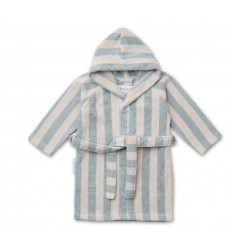 REGGIE BATHROBE Y/D STRIPE SEA 202