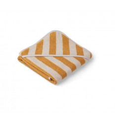 ALBA HOODED TOWEL Y/D STRIPE yel 202