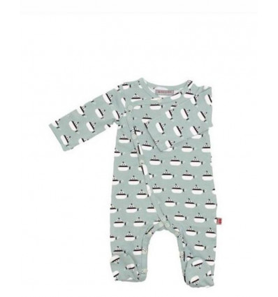 JUMPSUIT WITH FEET HORIZON JERSEY COTTON