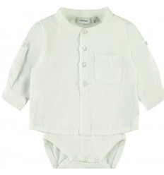 NBMFISH LS SHIRT BODY BRIGHT WHITE 74