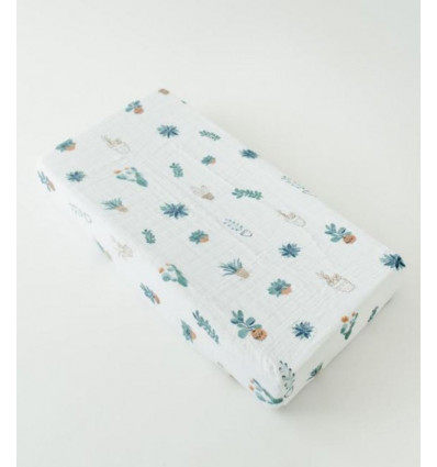 MUSLIN CHANGING PAD COVER PRICKLE POT 22