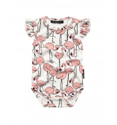 FLAMINGO RUFFLE ROMPER 5056