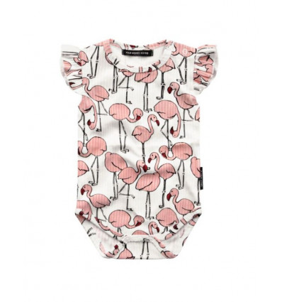 FLAMINGO RUFFLE ROMPER 5056