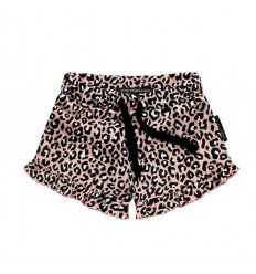 LEOPARD PINK RUFFLE SHORTS 6268