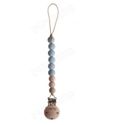 PACIFIER CLIP CLEO CLOUD MAUVE/WOOD 211