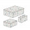 STORAGE BOX SET OF 3 PRESSED LEAVES 20