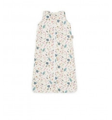 MUSLIN SLEEPING BAG 0-6M LEAVES ROSE 21