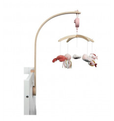 LD MUZIEKMOBIEL HOUT OCEAN PINK 0-6M 211