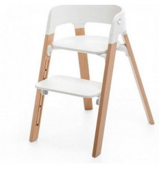 HIGH CHAIR STEPS WHITE/NATURAL 241
