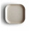 PLATES SQUARE IVORY 24