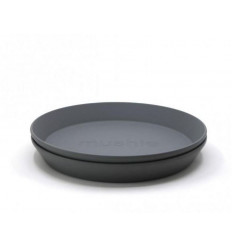 PLATES ROUND SMOKE 24