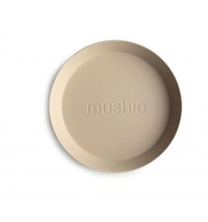 PLATES ROUND VANILLA 24