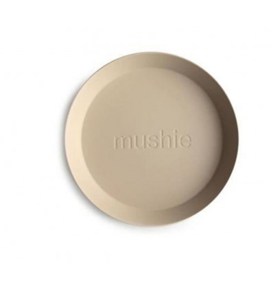 PLATES ROUND VANILLA 24