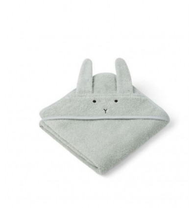 ALBERT HOODED TOWEL RABBIT DUSTY 202