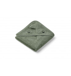 ALBERT HOODED TOWEL DINO FAUNE GRN 202