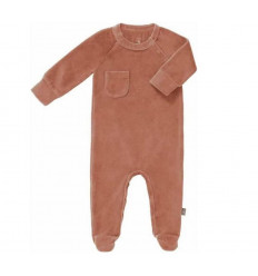 PYJAMA VELOURS FEET ASH ROSE 3-6M 21
