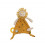 DOUDOU ATTACHE-TETINE LION 22