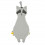FLAT PACIFIER CUDDLE MR. RACCOON 231